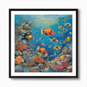 Clown Fishes Art Print