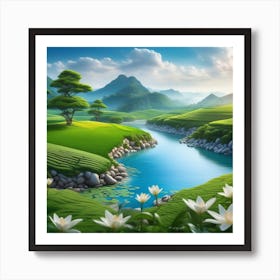 Landscape Wallpaper 7 Art Print