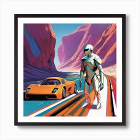 Futuristic Car 36 Art Print