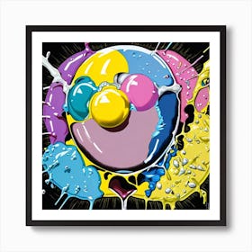 Clown Painting Art Print