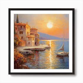 Italian Radiance: Monet's Vista Art Print