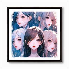 Anime Girl (11) Art Print