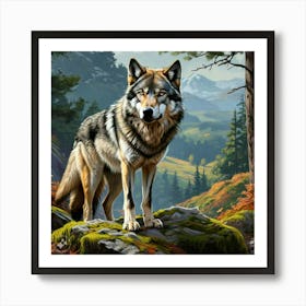 🦊 Fox, Realistic image Art Print