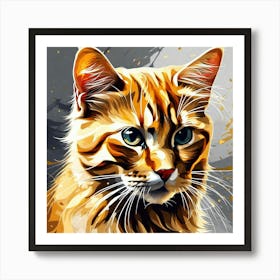 Orange Tabby Cat 2 Art Print