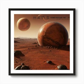 Default Imagine A Travel Poster For Mars The Red Planet 0 1 Art Print