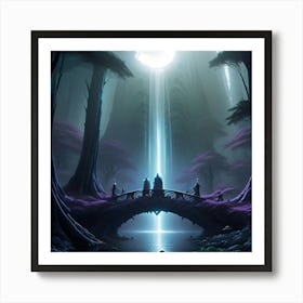 Enchanted Waterfall Art Print