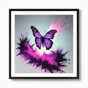 Purple Butterfly 5 Art Print