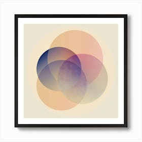 Abstract Circles 70 Art Print