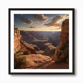 Sunset At Grand Canyon Art Print