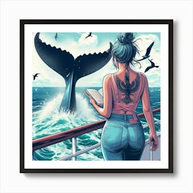 Whale Tales 3 Art Print