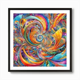 Psychedelic Swirl Poster