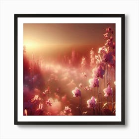 Pink Orchids Art Print