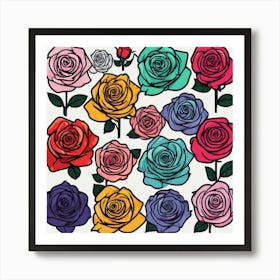 Roses 7 Art Print