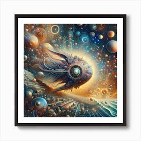 Fish In Space Art Print