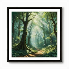 Forest Path 12 Poster