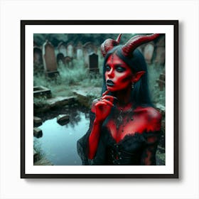 Devil Woman Art Print