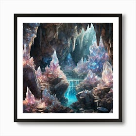 Crystal Cave Art Print