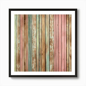 Painted Wood Background 1 Art Print