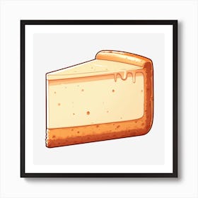 Slice Of Cheesecake Art Print