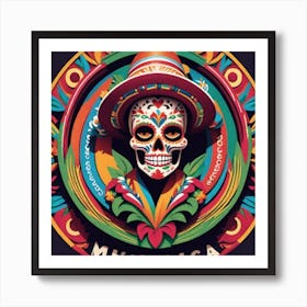 Mexican Skull 29 Art Print