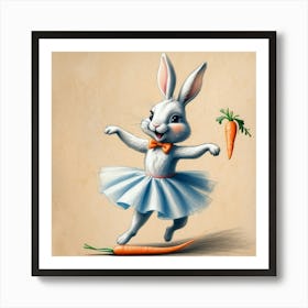 Bunny Dance 7 Art Print