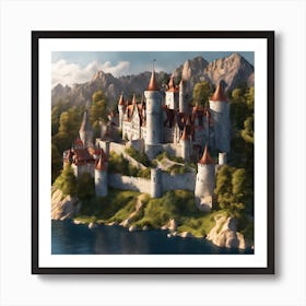 Castle - Castle Stock Videos & Royalty-Free Footage 2 Art Print