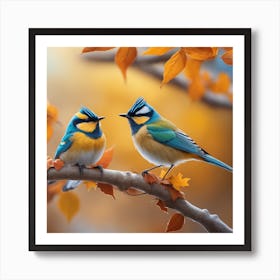 Autumn Birds 12 Art Print