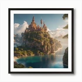 Disney's Cinderella Style Castle Art Print