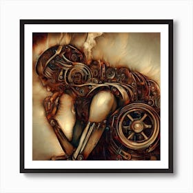 Steampunk Canvas Art Art Print