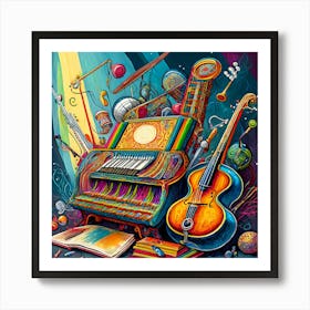 Musical Instruments 2 Art Print