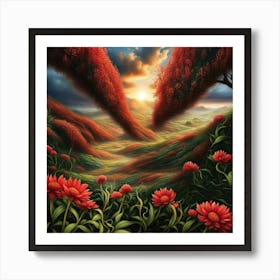 Dream Of Flowers Art Print