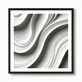 Abstract Wavy Pattern 2 Art Print