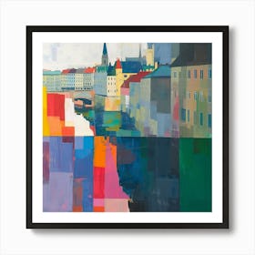 Abstract Travel Collection Vienna Austria 3 Art Print