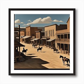 Western Town 3 Art Print