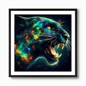 Galaxy Panther 2 Art Print