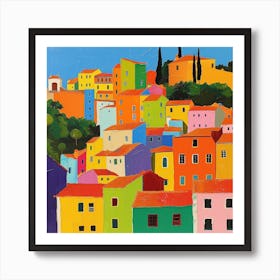 Abstract Travel Collection Lisbon Portugal 2 Art Print