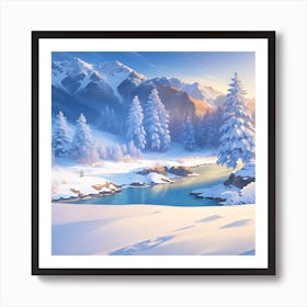 Winter Landscape 6 Art Print