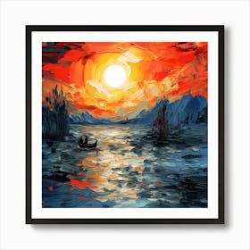 Sunset Mirage Melody Art Print