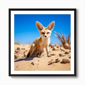 Fox In The Desert 1 Art Print