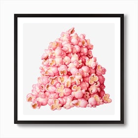 Pink Popcorn Art Print