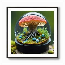 Mossy Mushroom Art Print