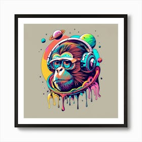 Monkey In Space Poster