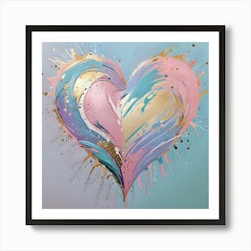 Heart Of Gold Art Print