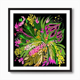 Tropical garden collection  Art Print