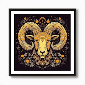 Ram Zodiac Art Print