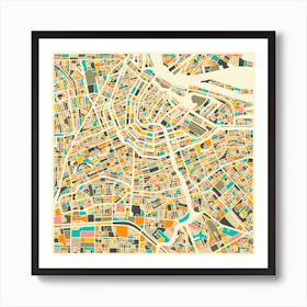 Amsterdam Map Art Print