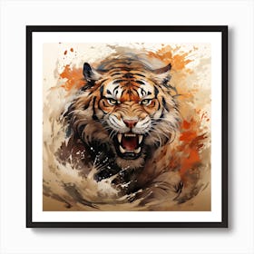 Tiger Painting 1 Art Print