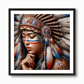 Indian Woman 4 Art Print