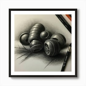 Pencil Drawing Art Print