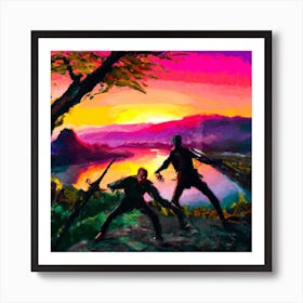 At sun set Art Print